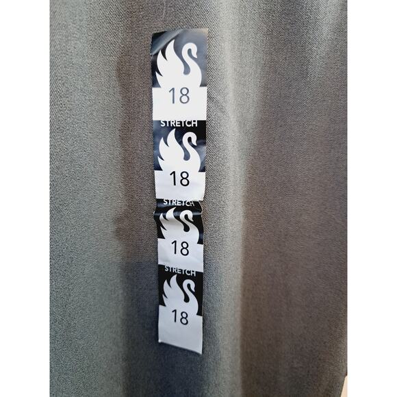 Gloria Vanderbilt New! Women's Gray Stretch Dress Pants In Size 18 Short - Picture 4 of 8